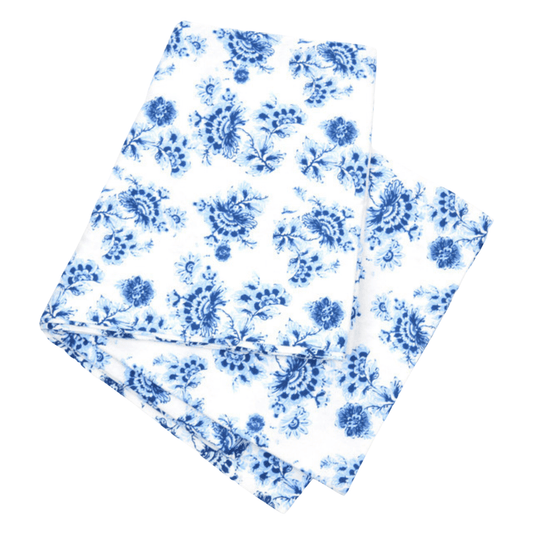 Blue Blooms Floral Tablecloth