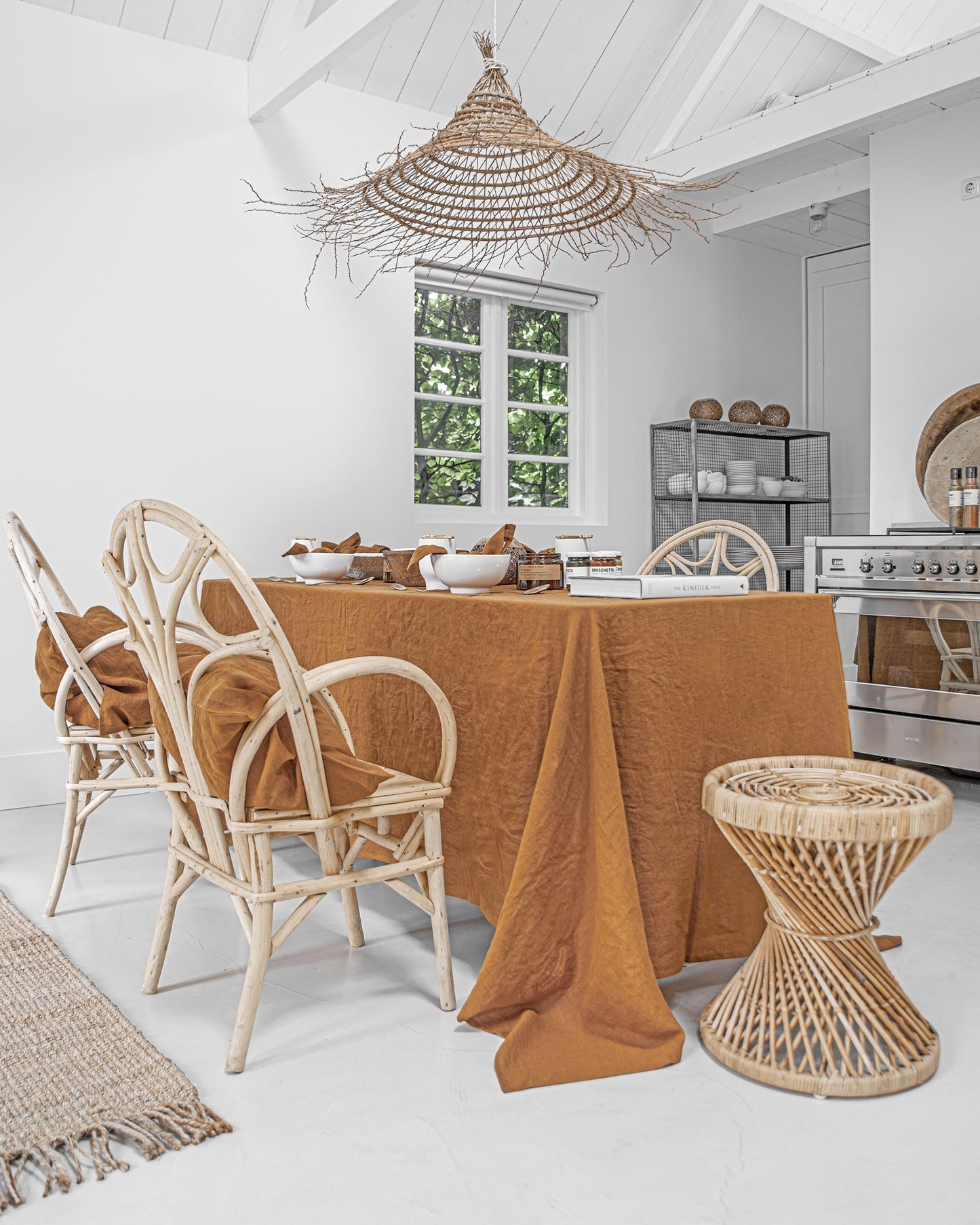 Cinnamon Linen tablecloth