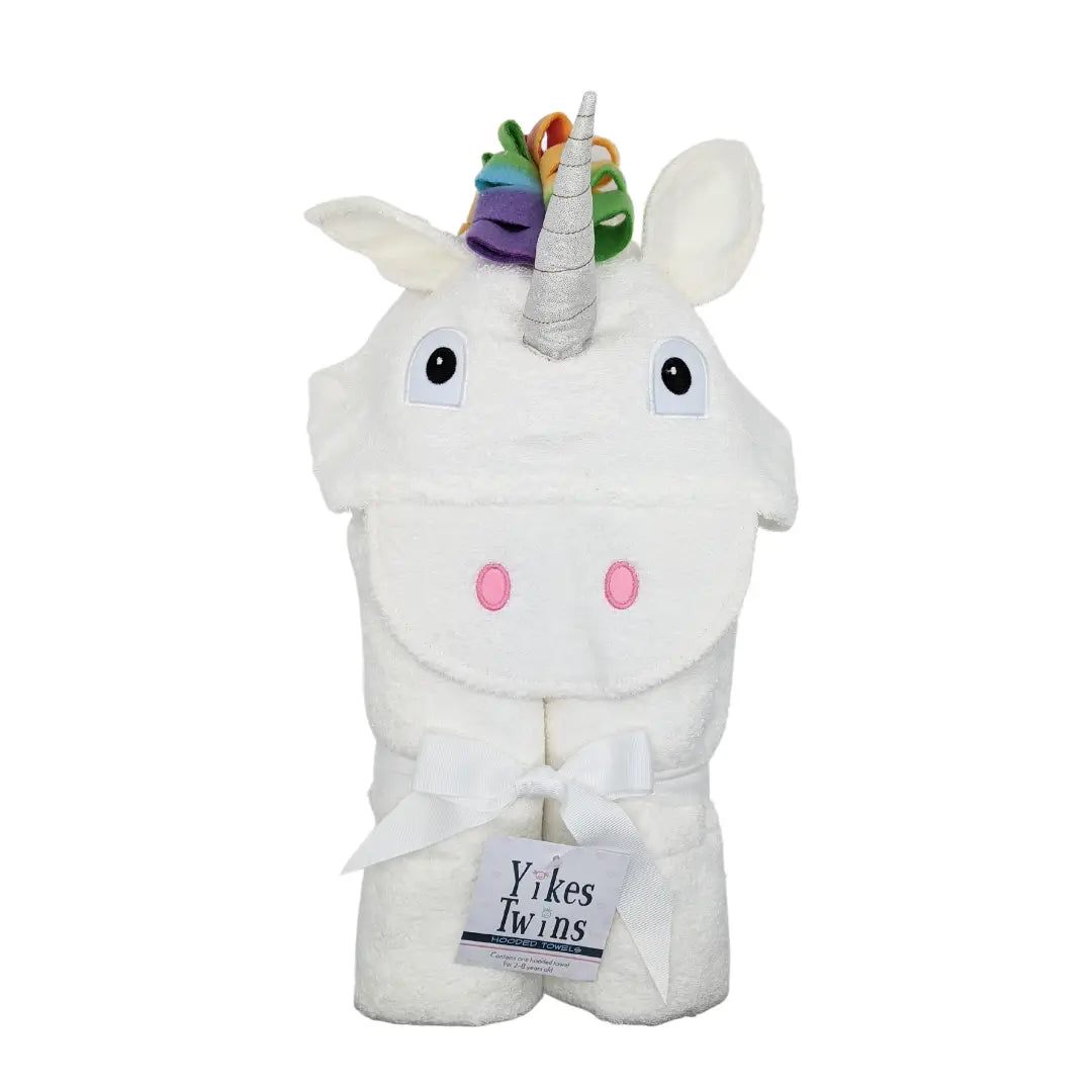 Yikes Twins Unicorn Hooded Towel