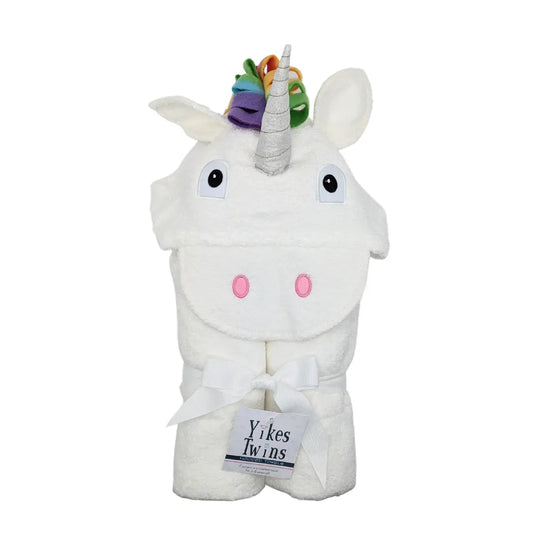 Yikes Twins Unicorn Hooded Towel