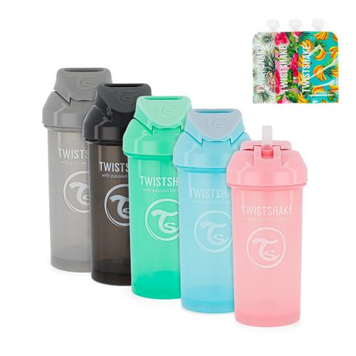 Twistshake 6+M Straw Cup, BPA Free 12 oz