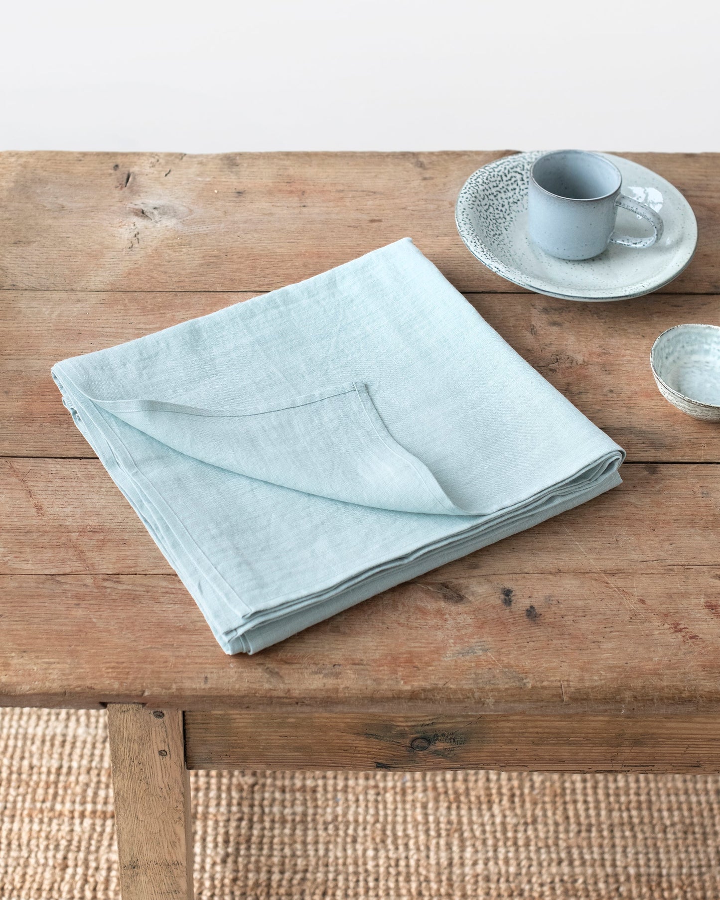 Dusty Blue Linen tablecloth