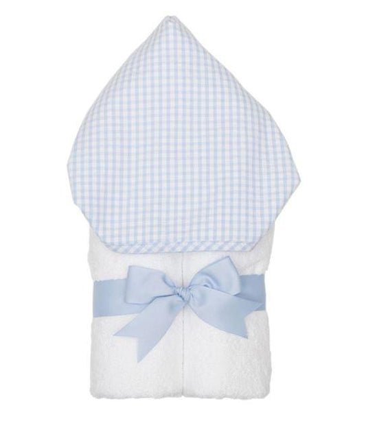 Every Kid Hooded Towel - Monogrammable Hooded Bath Towels 3 Marthas Blue Check