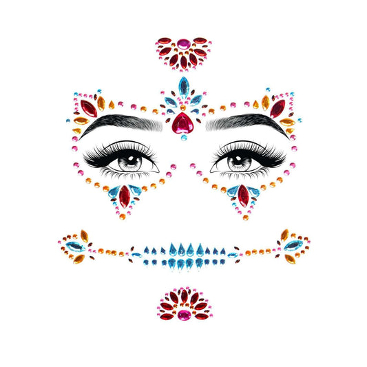 Day Of The Dead Adhesive Face Jewels