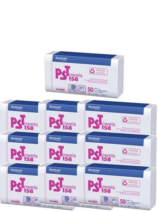 Graham PST Towels 158 - 500 2 Ply Towels (50 2 Ply Towels X 10 Pack) #16159