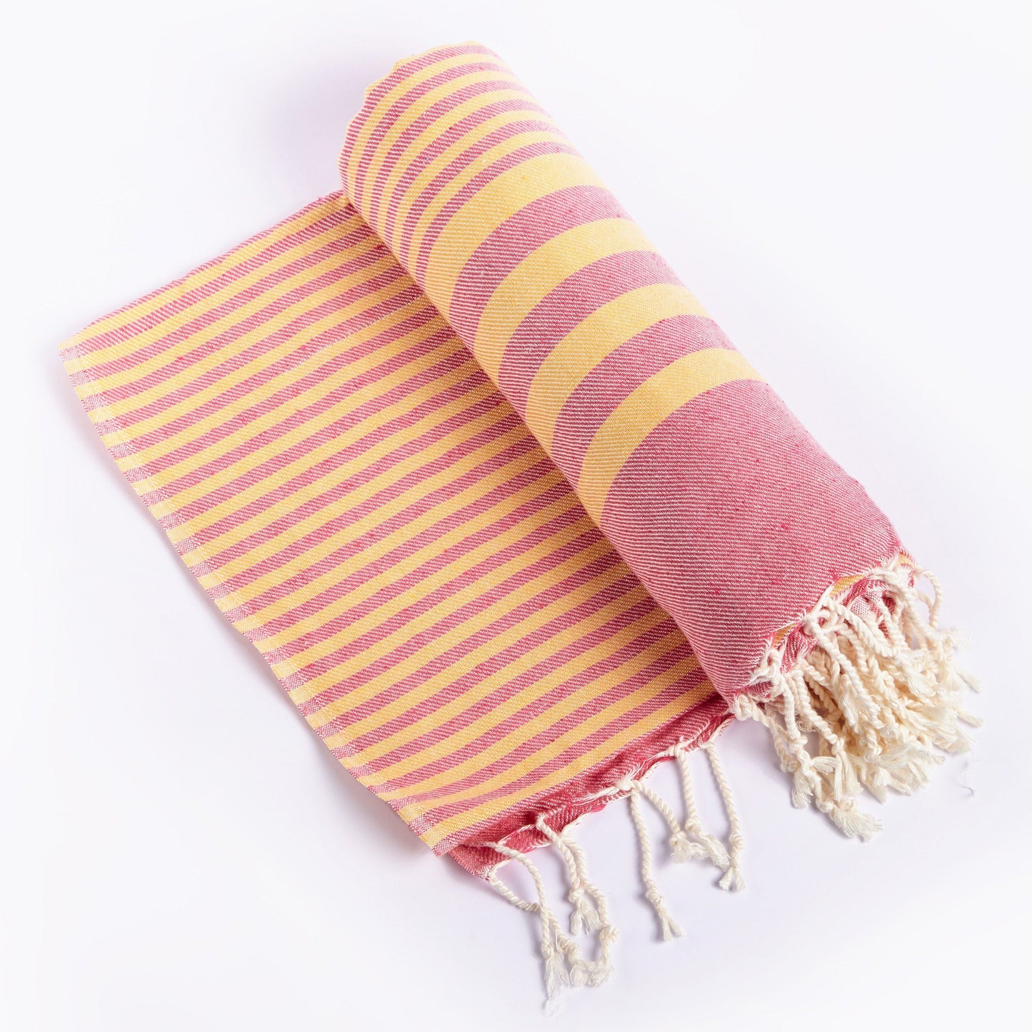 Fethiye Upcycled Turkish Towel - Pink