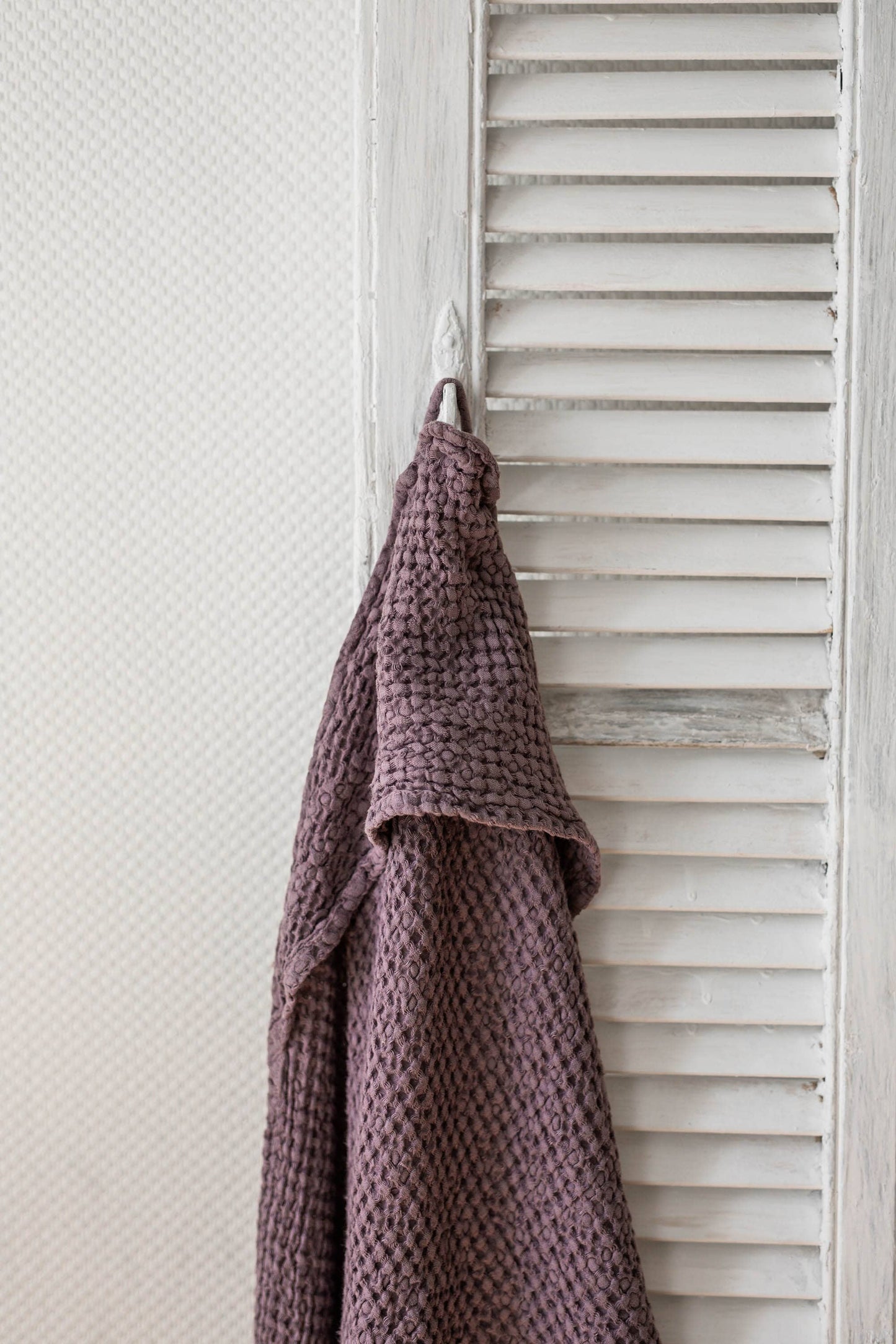 Hooded Baby Linen Towel Towels AmourLinen Dusty Lavender