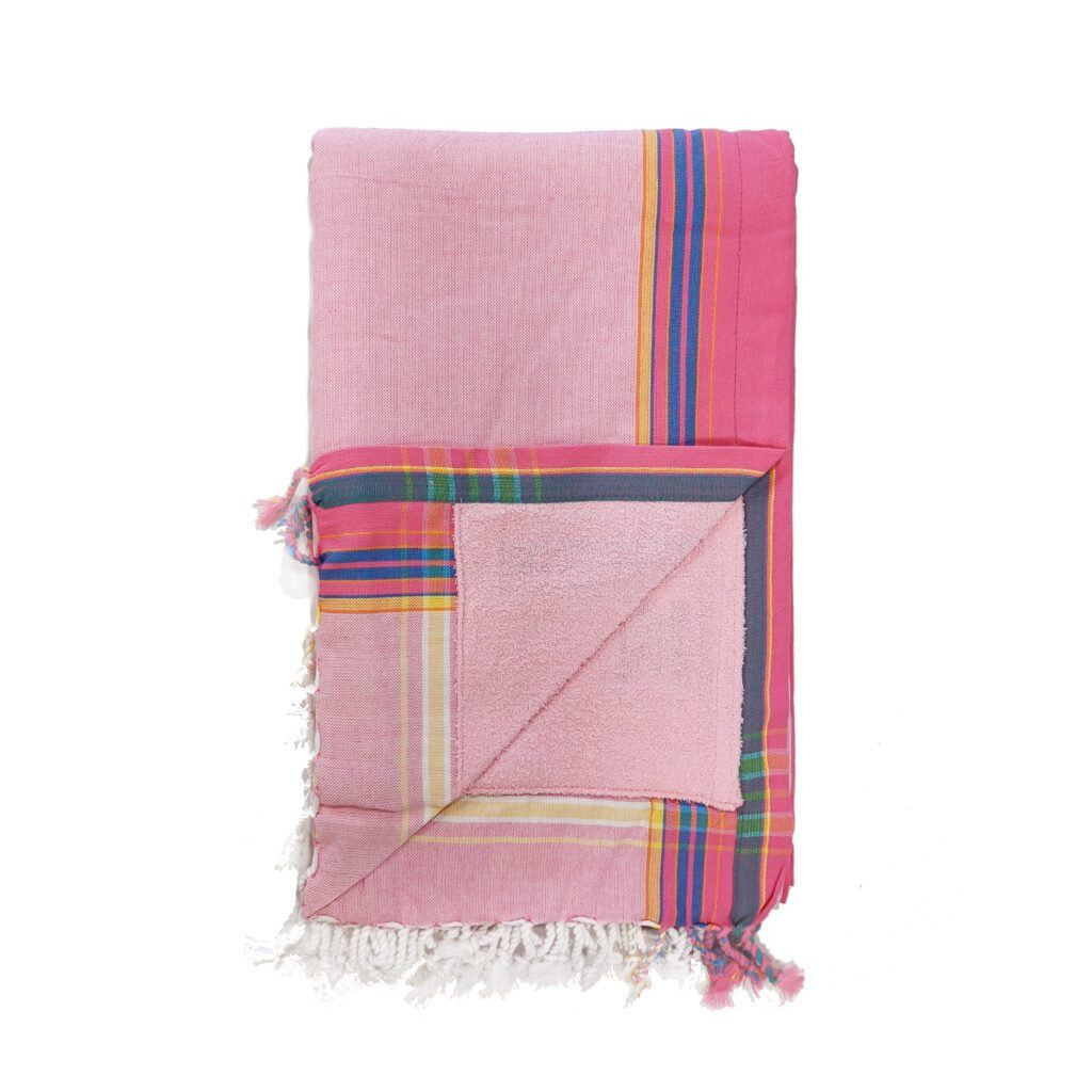 Kenyan Beach Towel Towels Swahili Coast Design Baby Pink
