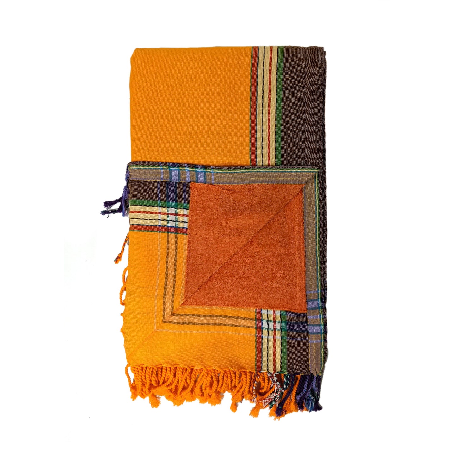 Kenyan Beach Towel Towels Swahili Coast Design Bright Orange