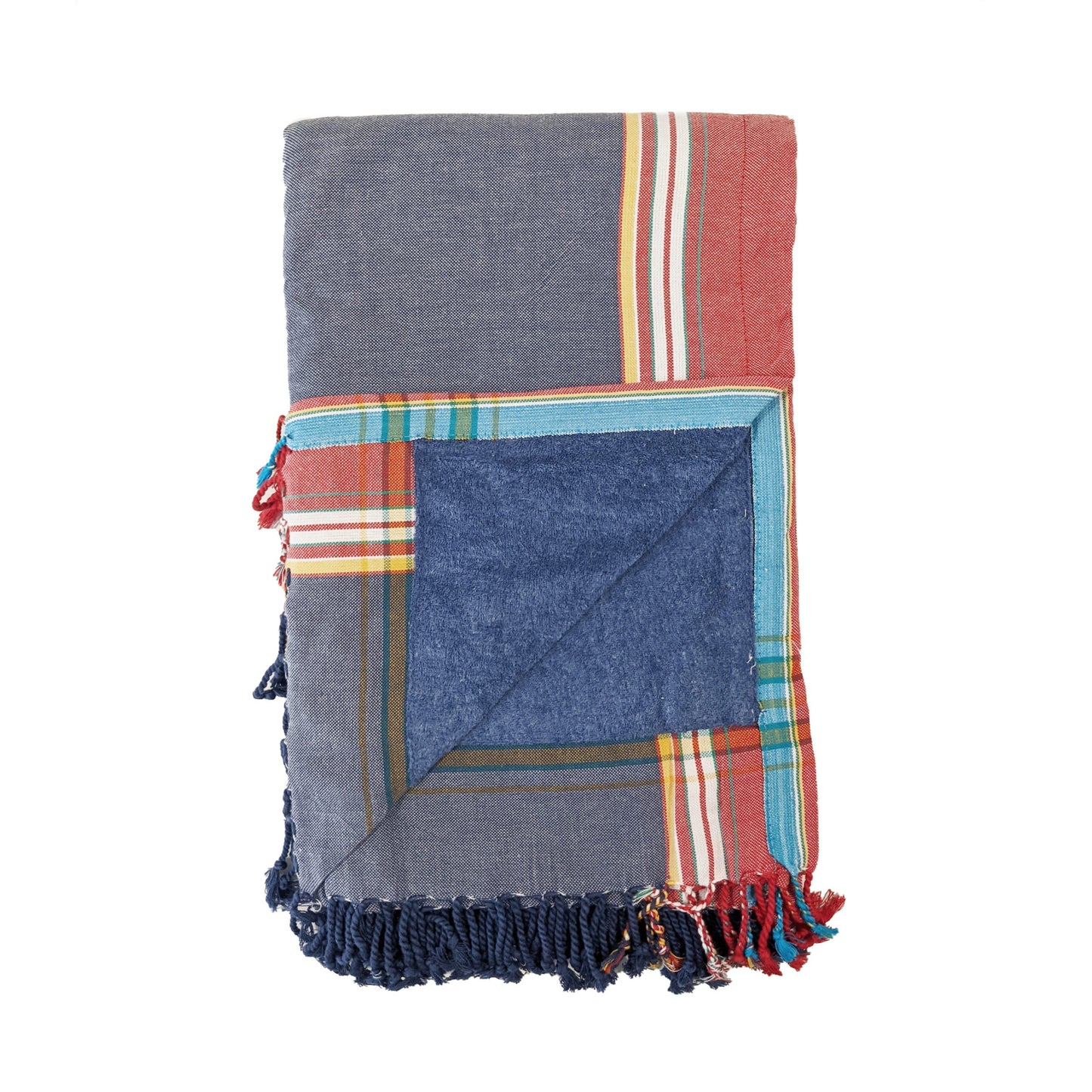 Kenyan Beach Towel Towels Swahili Coast Design Dusty Navy