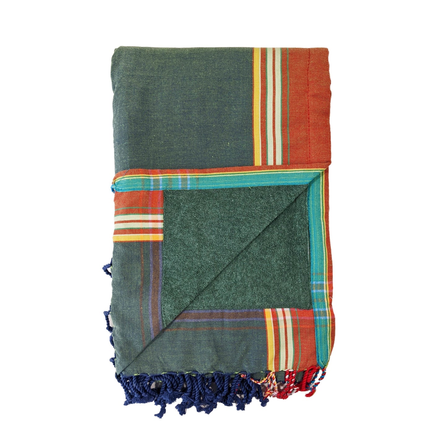 Kenyan Beach Towel Towels Swahili Coast Design Hunter Green