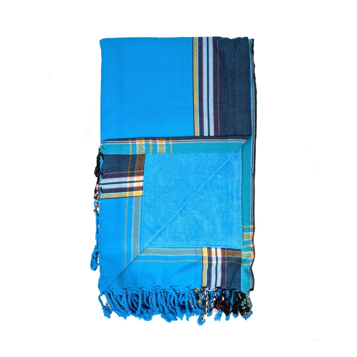 Kenyan Beach Towel Towels Swahili Coast Design Medium Blue