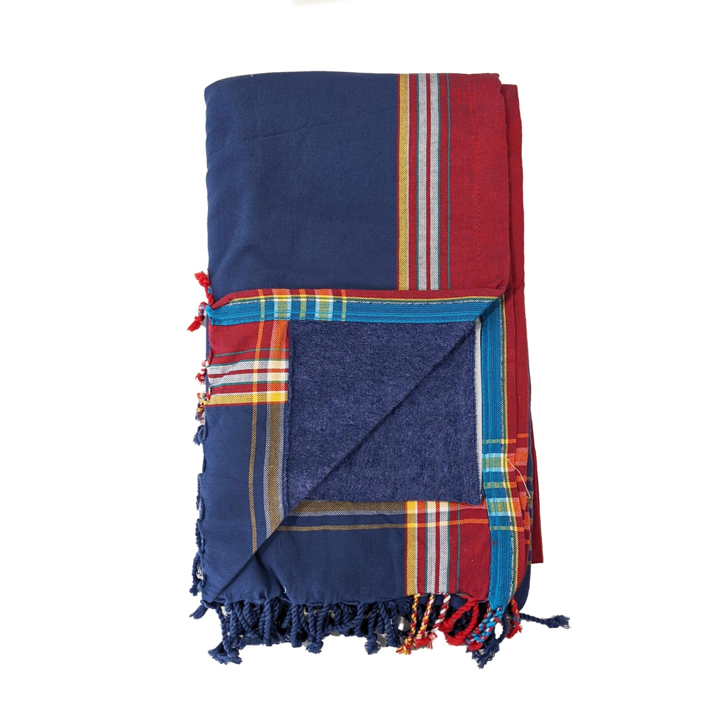 Kenyan Beach Towel Towels Swahili Coast Design Navy