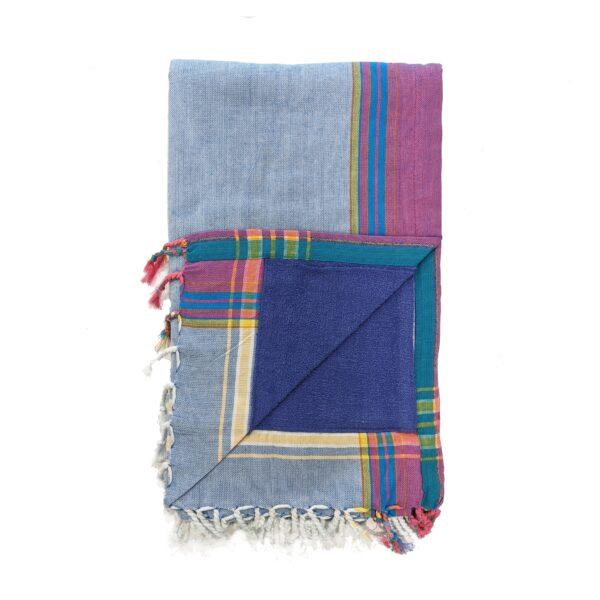 Kenyan Beach Towel Towels Swahili Coast Design Purple Blue
