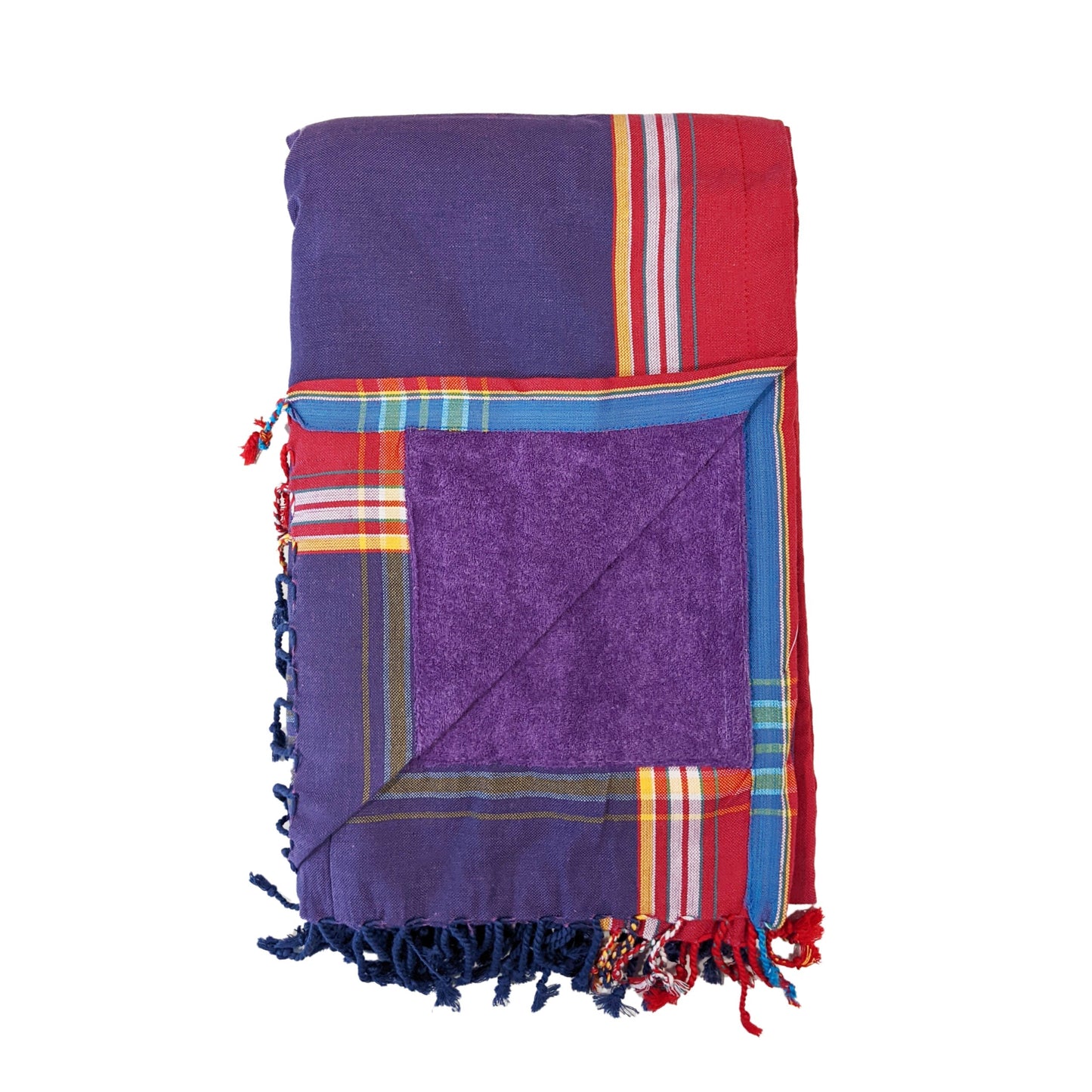 Kenyan Beach Towel Towels Swahili Coast Design Royal Purple