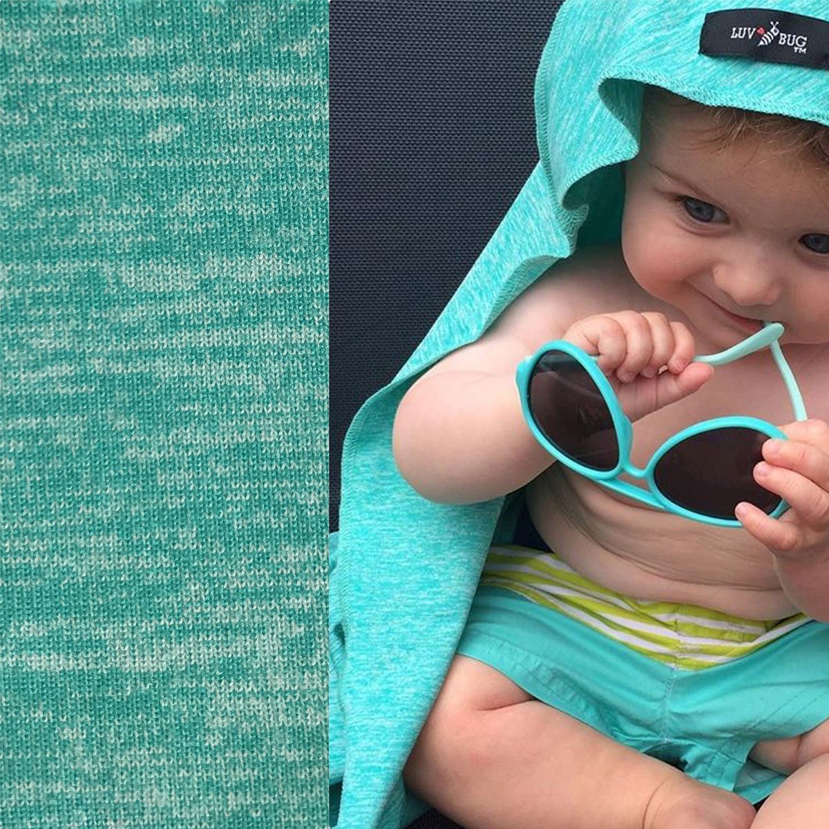 UPF 50+ Sunscreen Towel with Hood