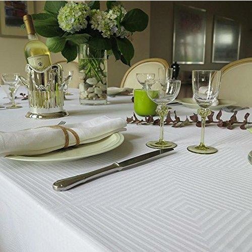 Mode Living Tablecloth Easy Care | 66" x 144" | Tokyo White
