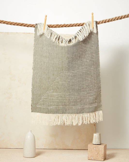 Triangle Hand / Kitchen Towel - Moss