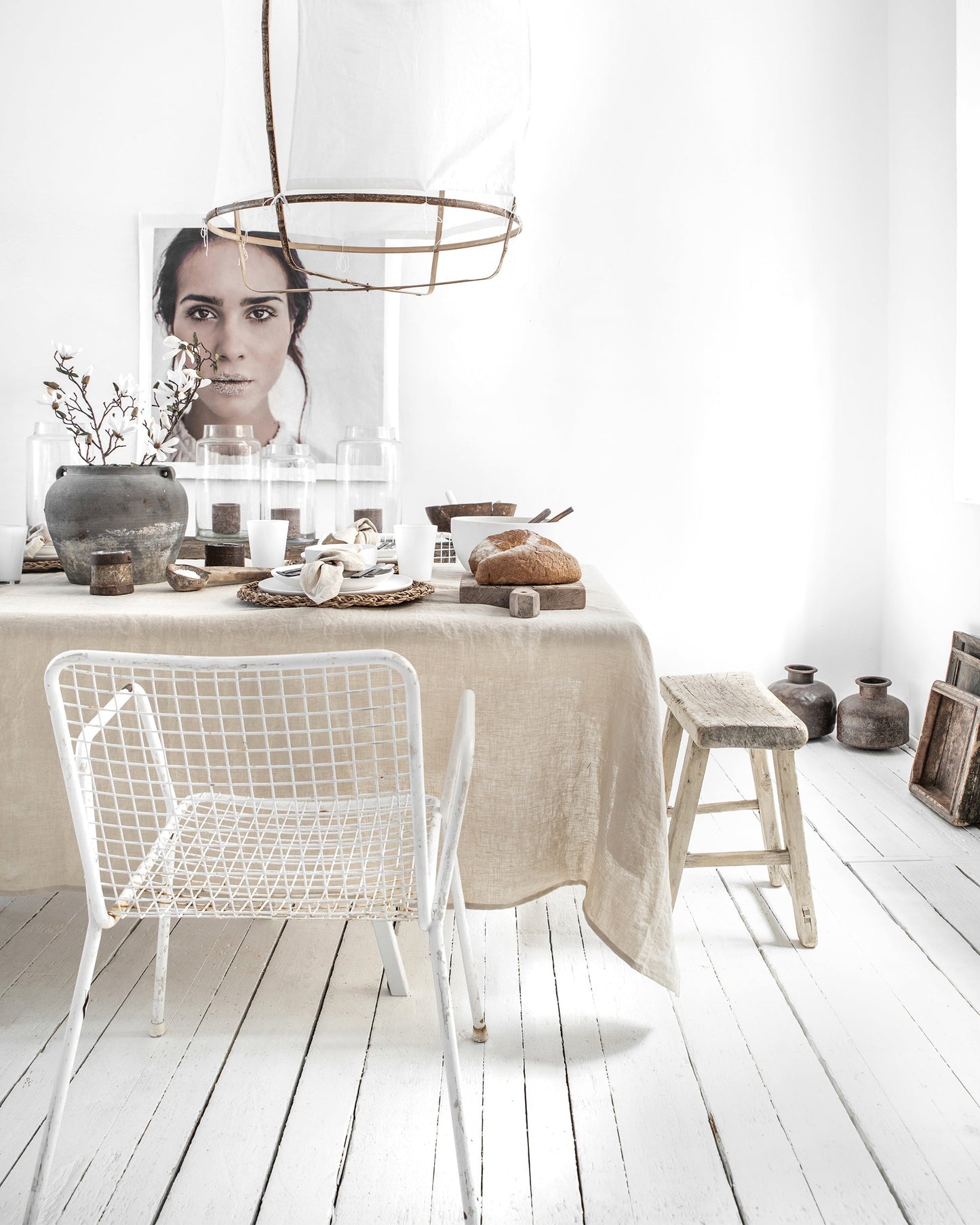 Natural Linen tablecloth