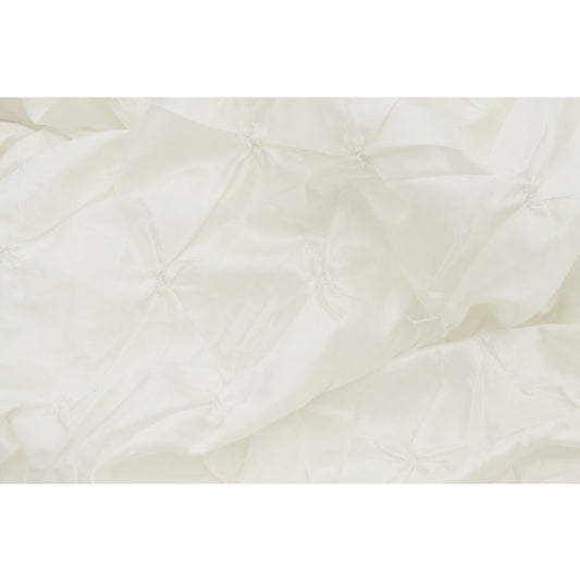 Pinchwheel 90"x132" Rectangular Tablecloth - Ivory