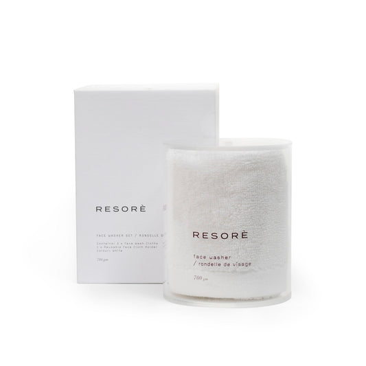 Resorè Face Washer Set Color/Shade variant: White main image.