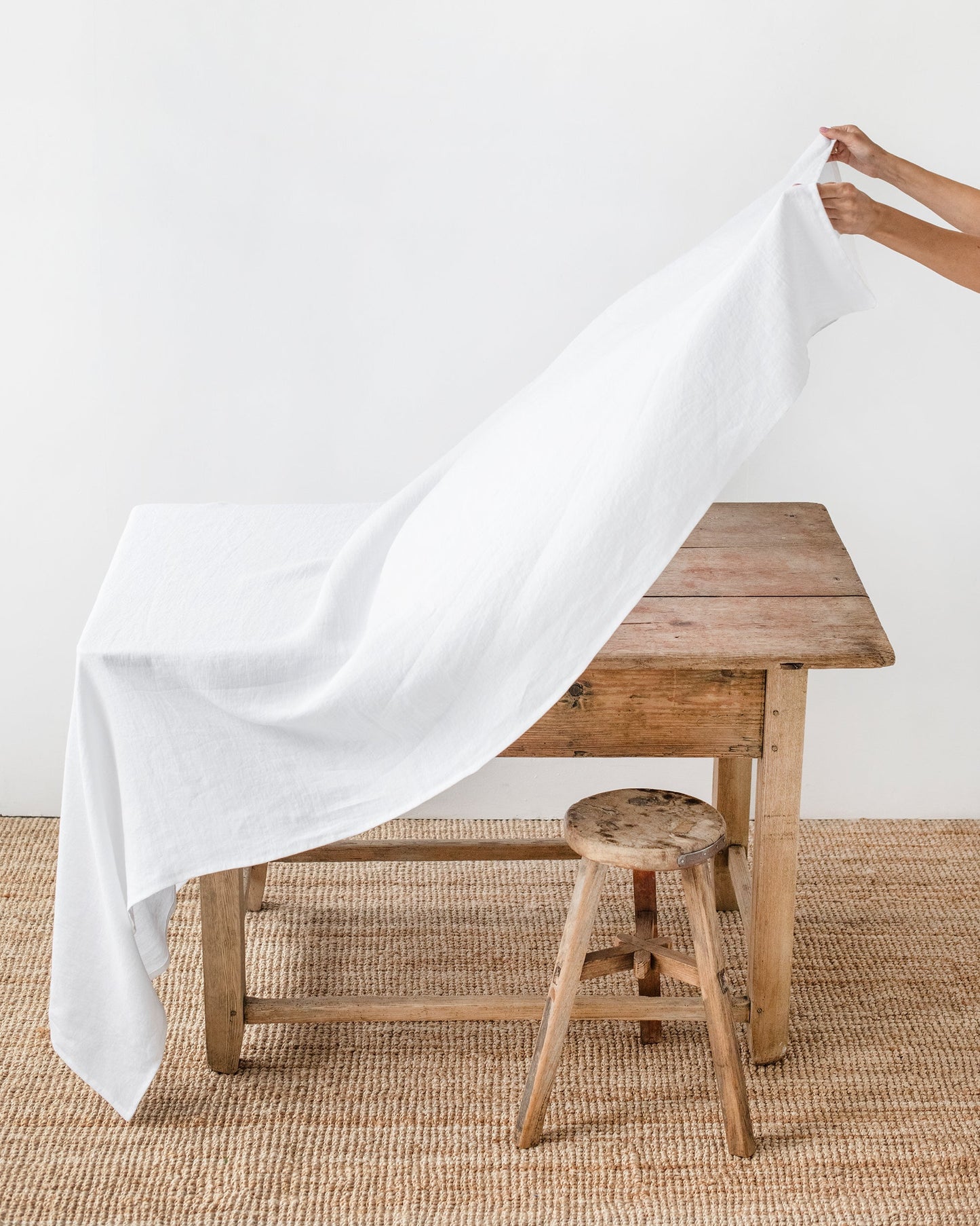 White Linen tablecloth