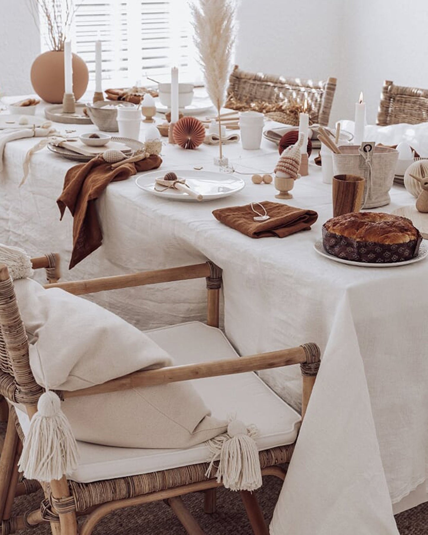White Linen tablecloth